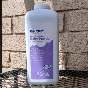 Equate Pure Cornstarch Baby Powder with Lavender and Chamomile 22 oz